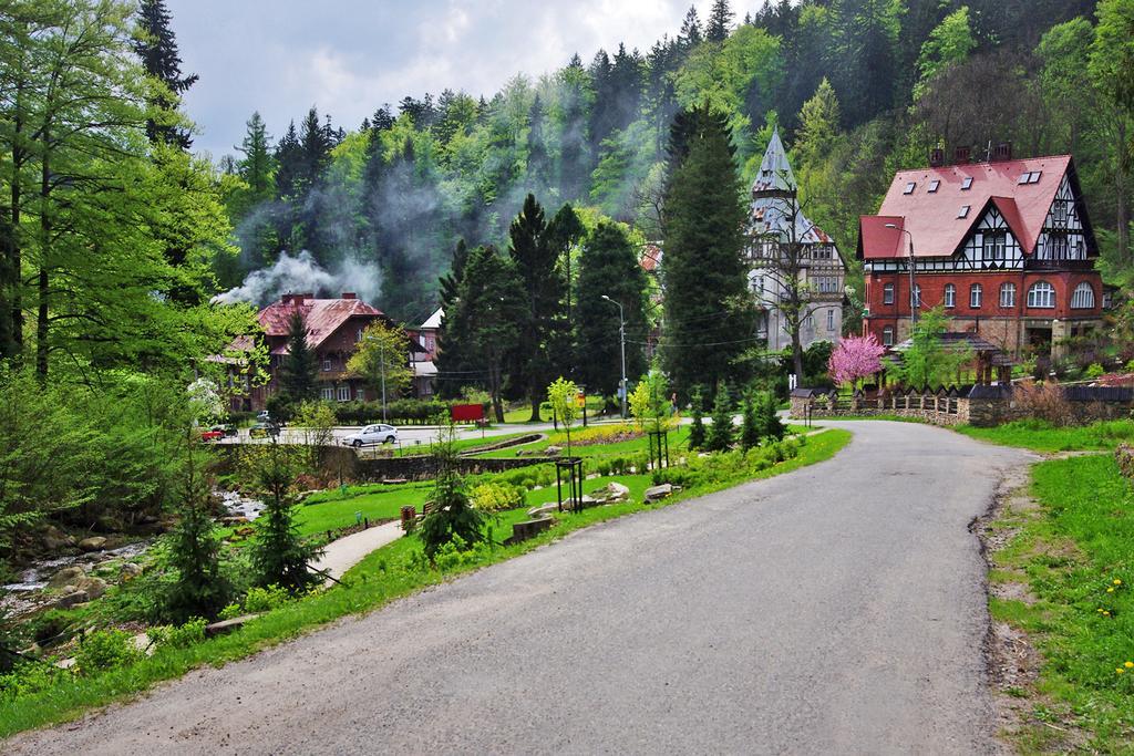 Dom Nad Wodospadem Miedzygorze Exteriér fotografie