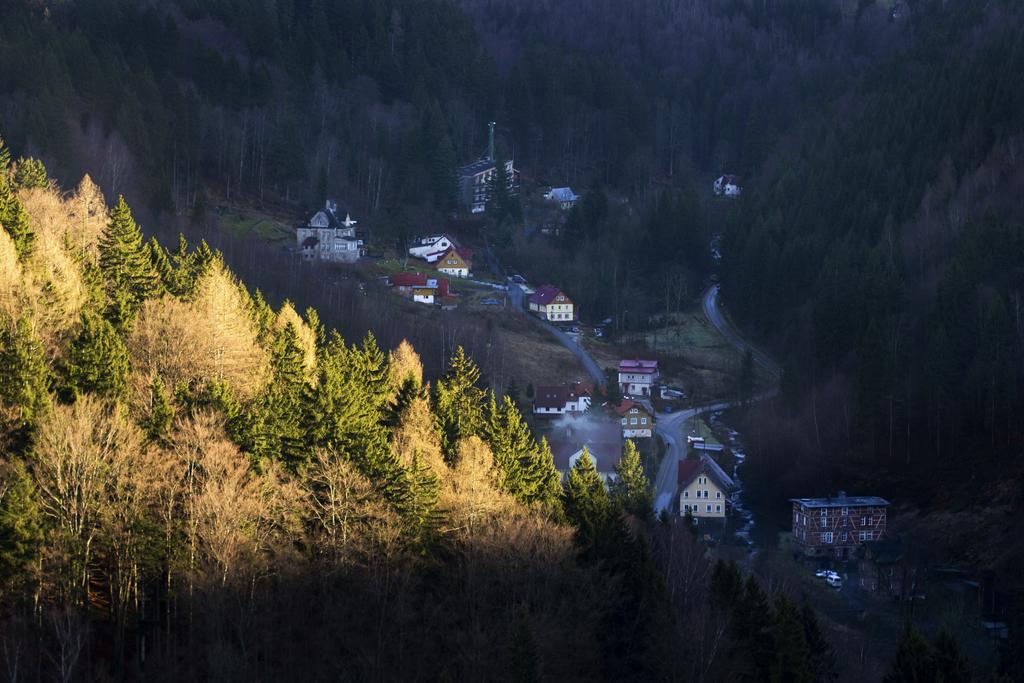 Dom Nad Wodospadem Miedzygorze Exteriér fotografie