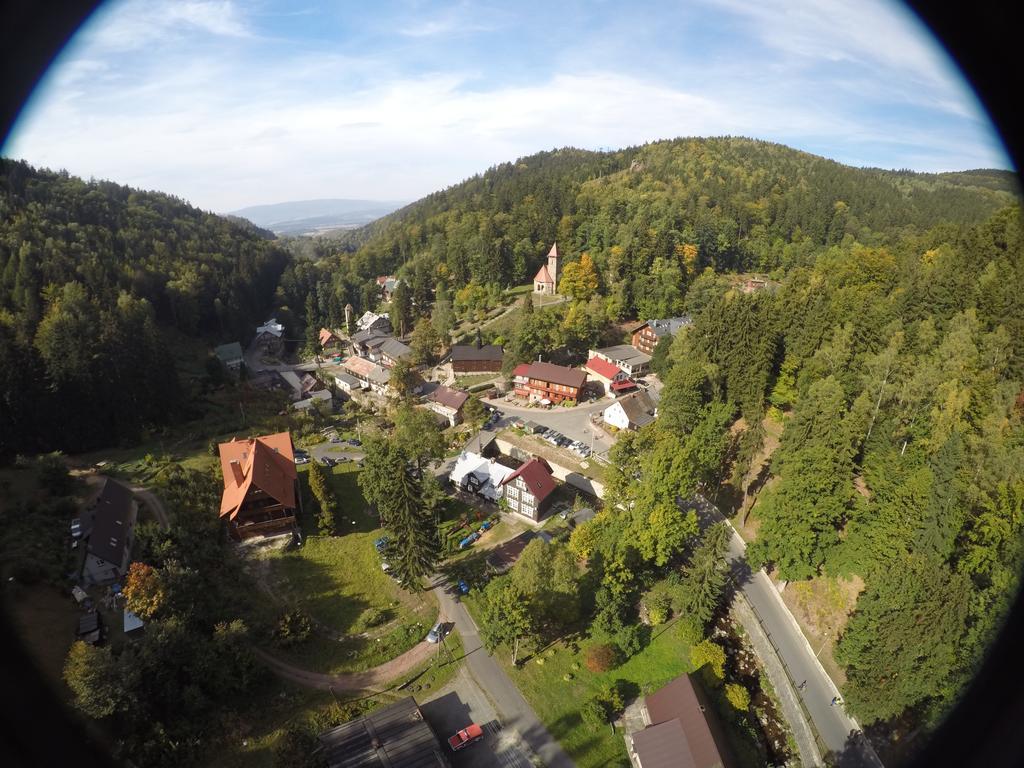 Dom Nad Wodospadem Miedzygorze Exteriér fotografie